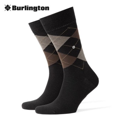 Burlington Edinburgh Sokken Black Mix