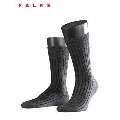 Falke Shadow Wool Chaussettes Gris/Noir